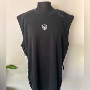 Vintage Y2K Nike Dri Fit Center Swoosh Black Basketball Jersey Shirt  Mens
